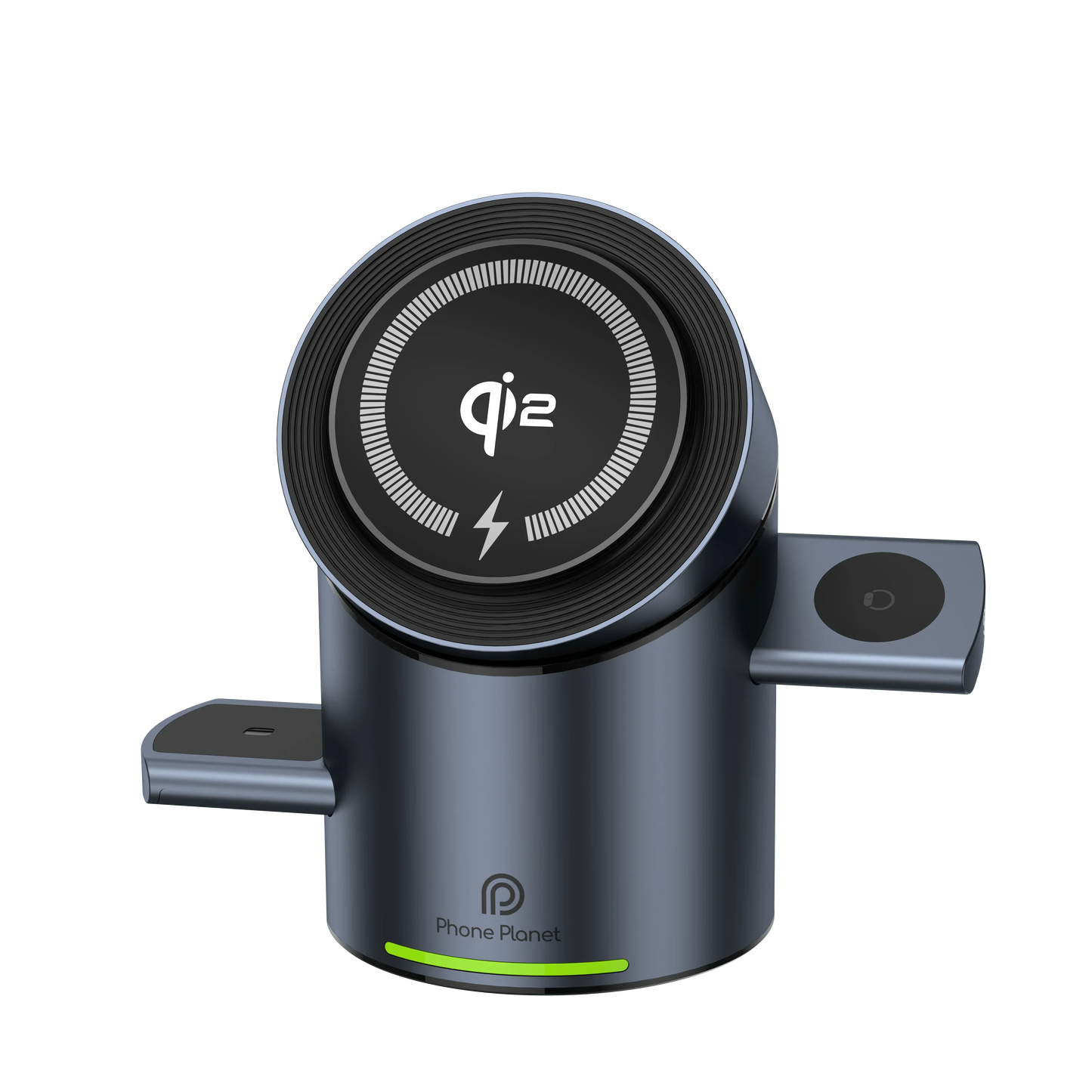 New Truly Qi2 3In1 15W Magnetic Touch Button Wireless Charger for Iphone Android IOS Phones Smart Watches Fast Charging Station