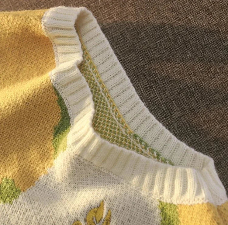 Knitwear Waistcoat Sleeveless Loose Fit Sweater Man Y2k Original Designer Woven Elegant Knit Vests for Men New In Top Aesthetic