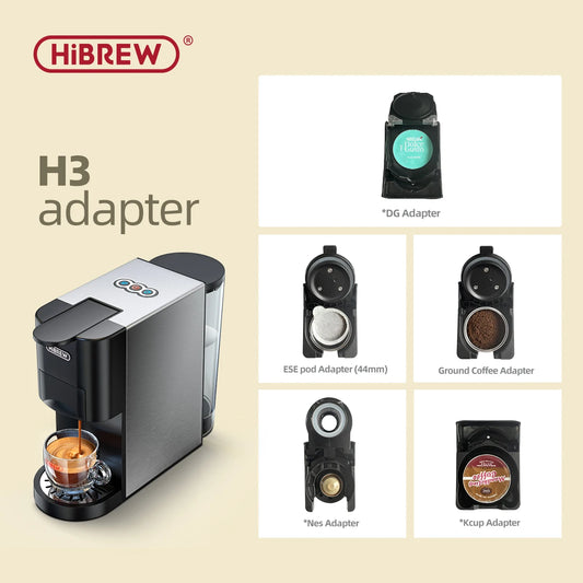 HiBREW H3/H3A  adapter system parts for lavazza blue or lavazza modo mio or ESE pod or Caffitaly