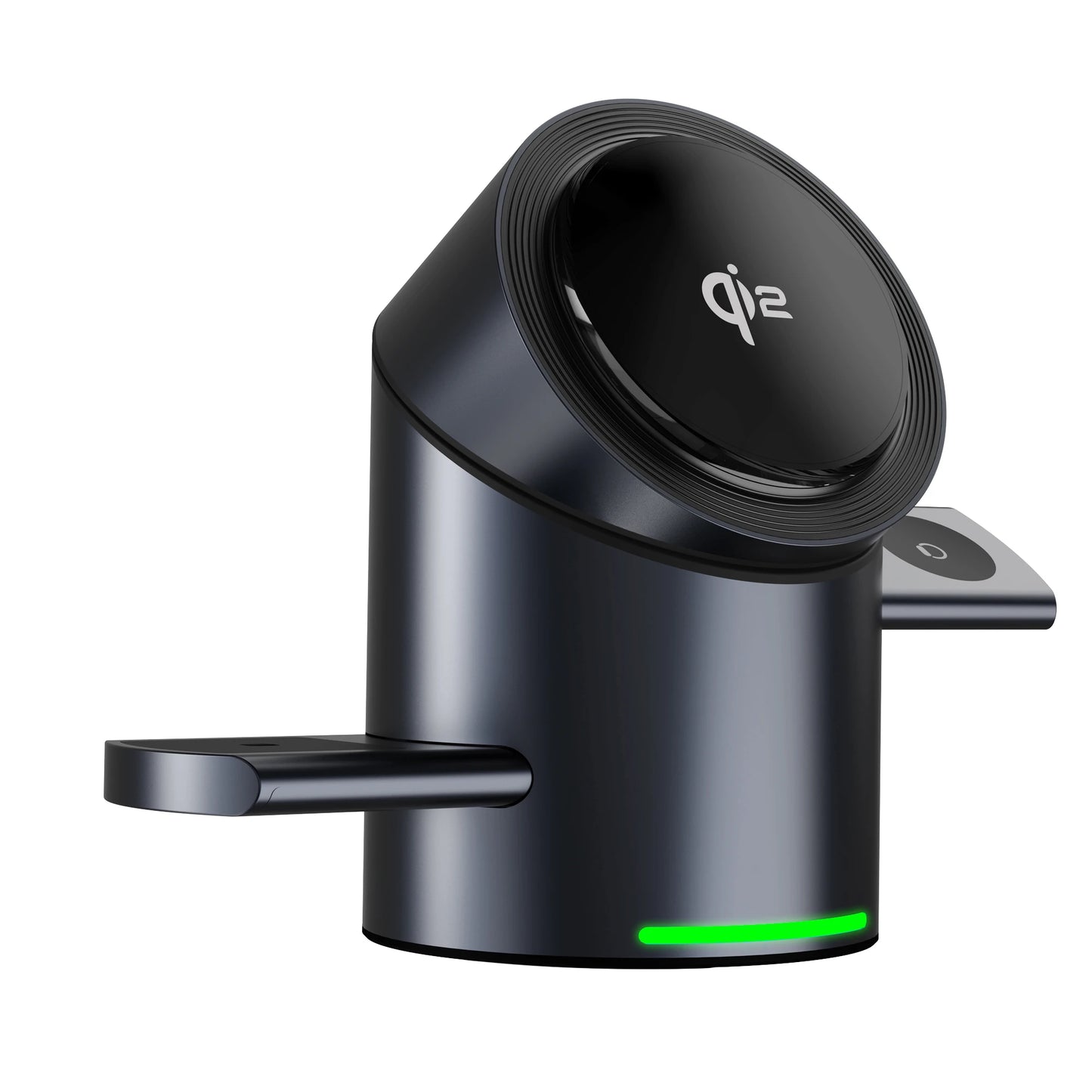 New Truly Qi2 3In1 15W Magnetic Touch Button Wireless Charger for Iphone Android IOS Phones Smart Watches Fast Charging Station